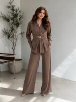 V6 Turkey Jakar Silk Suit